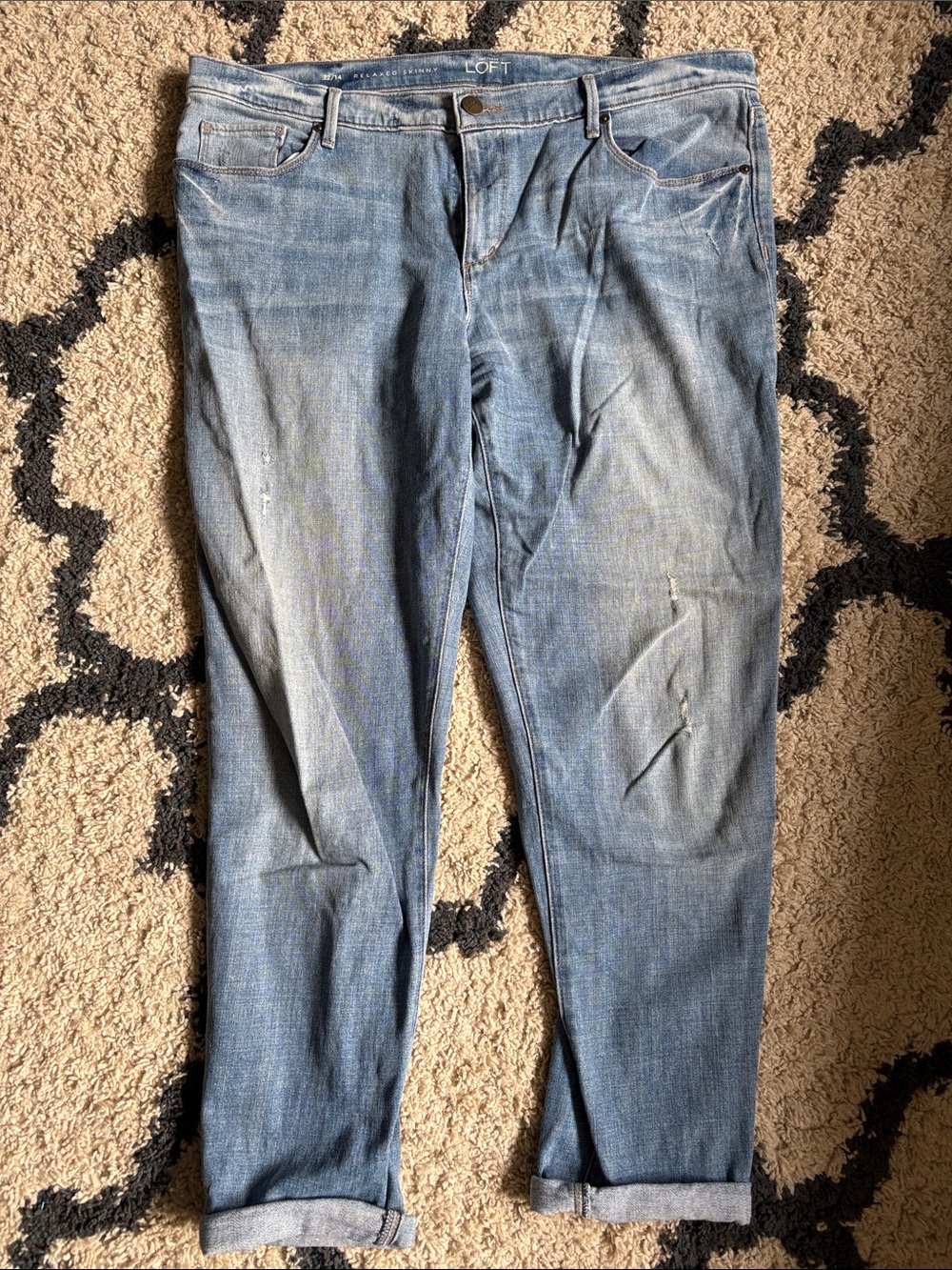 LOFT Men's Light Blue Relaxed Jeans